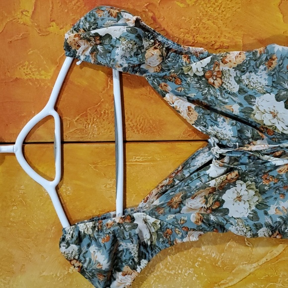 Shein Floral Ruched Dress - Picture 2 of 5